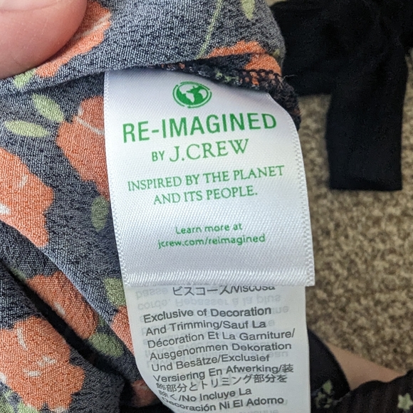 💕 3/$15 J Crew Blouse Floral Collarless Button Up - Picture 7 of 7